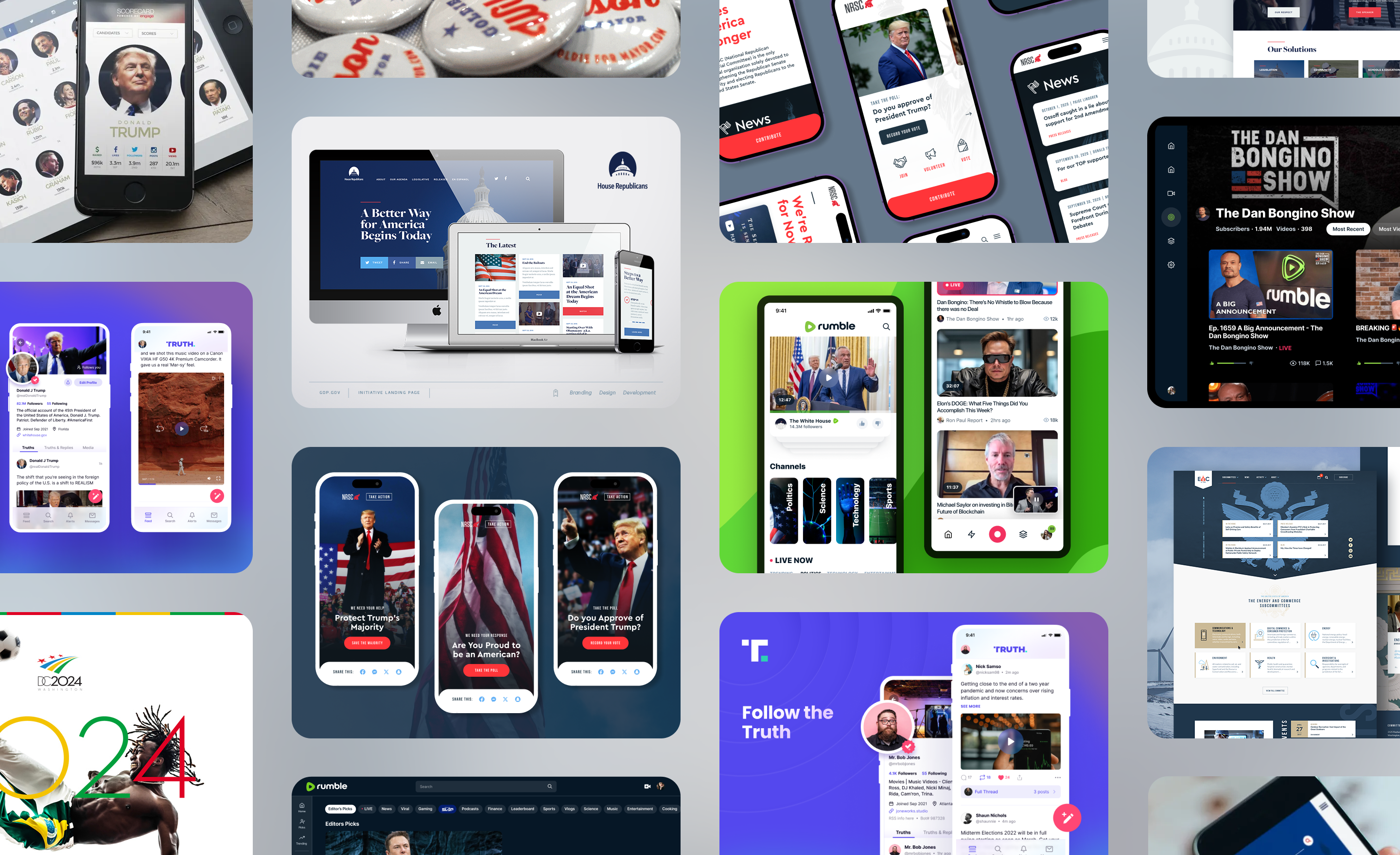 RightPixel portfolio collage